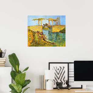 Langlois-bron i Arles av Vincent van Gogh Poster