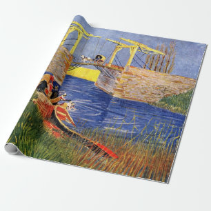 Langlois-bron i Arles av Vincent van Gogh Presentpapper
