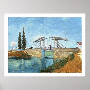 Langlois överbryggar på Arles av Vincent Van Gogh Poster