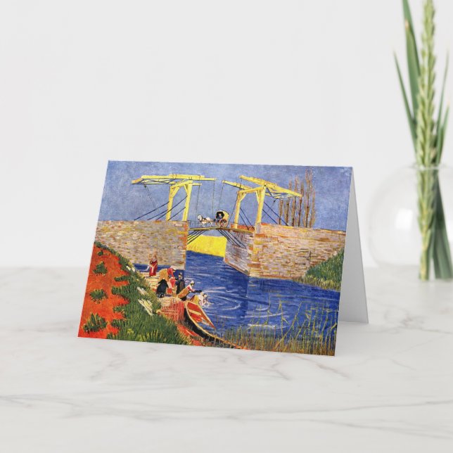 Langloisbron i Arles av Vincent van Gogh Kort (Framsida)