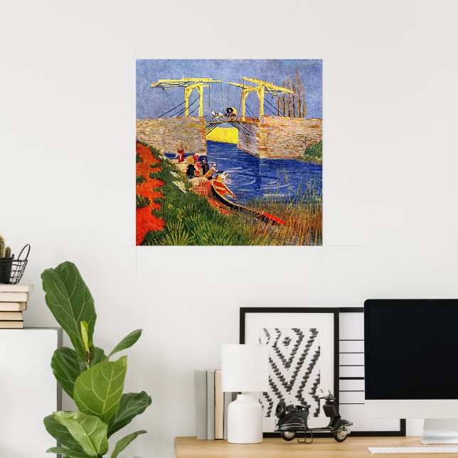 Langloisbron i Arles av Vincent van Gogh Poster (Hemmakontoret)