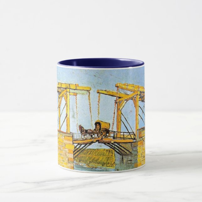 Langloisbron vid Arles av Vincent van Gogh Mugg (Center)
