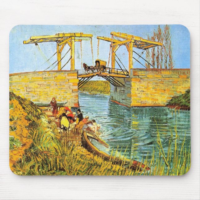 Langloisbron vid Arles av Vincent van Gogh Musmatta (Framsidan)