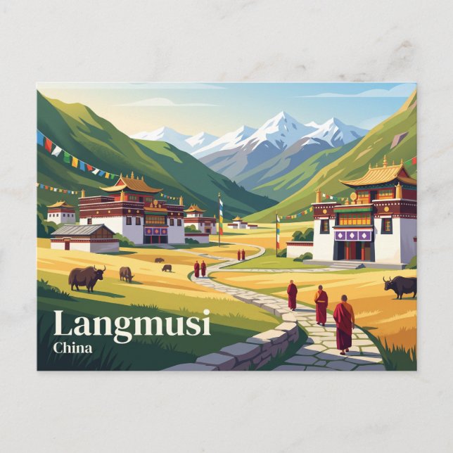 Langmusi Kina Vykort (Framsida)