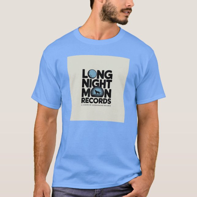 Långnattsregister i Måne T Shirt (Framsida)