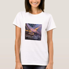 Långnosad hökfisk tee shirt