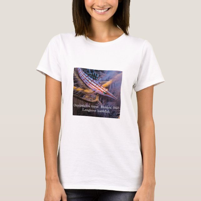 Långnosad hökfisk tee shirt (Framsida)