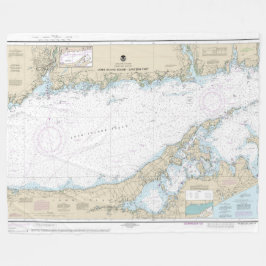 Långön Ljud Östra del Nautical Chart Fleecefilt