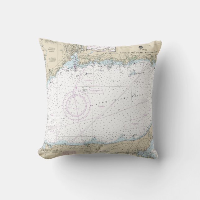 Långön Ljud Östra del Nautical Chart Kudde (Framsida)