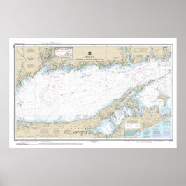 Långön Ljud Östra del Nautical Chart Poster
