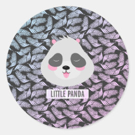 Långpanda Runt Klistermärke