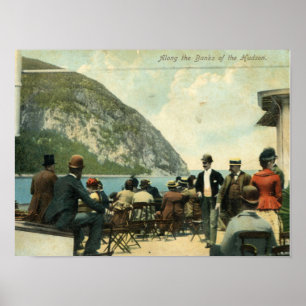Längs Bankerna Hudson, Vintagen Poster