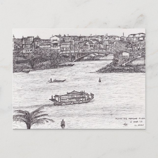 Längs floden Parfym Vykort (Framsida)