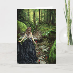 Längs Forest Väg Card Kort