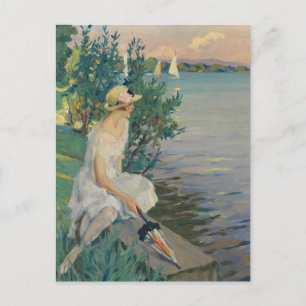 Längs kajen Edward Cucuel Vykort