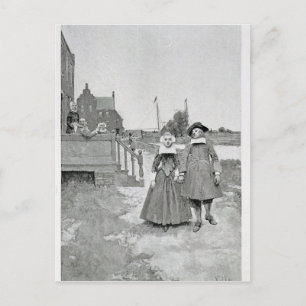 Längs kanalen på Old Manhattan Vykort