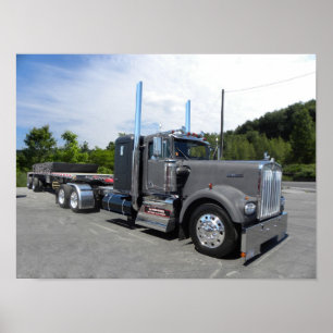 Langs Kenworth en modellera (färg) Poster