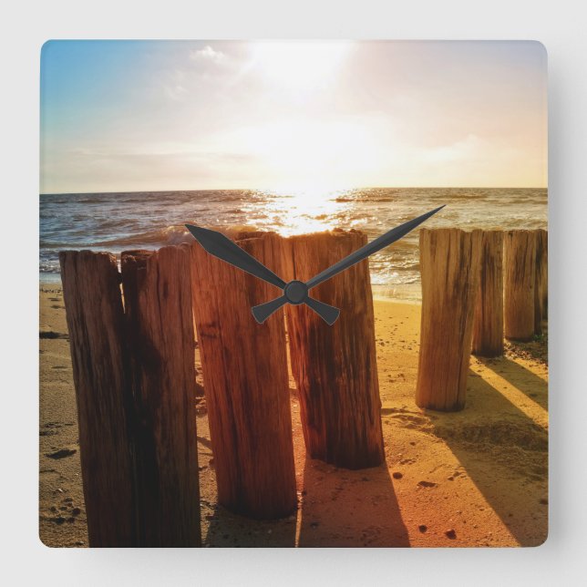 Längs Nordsjökusten Fyrkantig Klocka (Framsida)