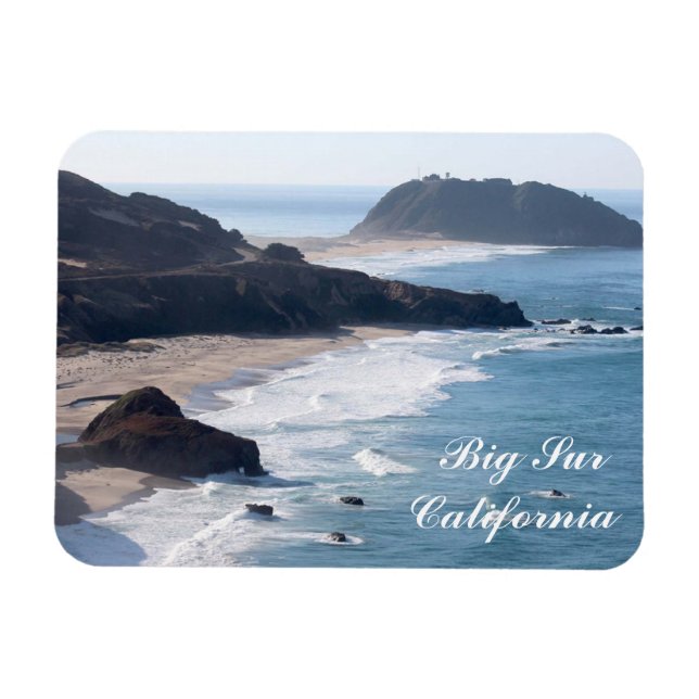Längs Stilla havets motorväg Kusten i Big Sur Magnet (Horisontell)