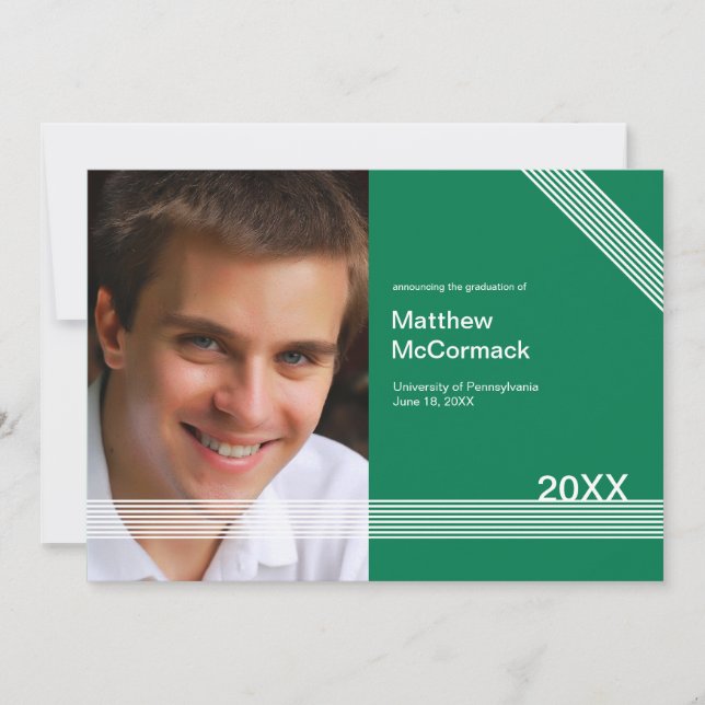 Längs upp 1 fotomeddelande Studenten Inbjudningar (Framsida)