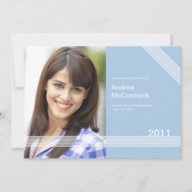 Längs upp 1 fotomeddelande Studenten Inbjudningar (Framsida)