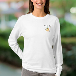 Långsågad T-shirt från mamma till bi
