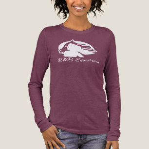 Långsåld T-Shirt - vit B&B-Logotyp