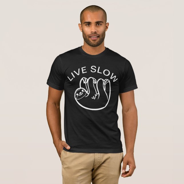 Långsam aktiv långsamhet t shirt (Hel framsida)