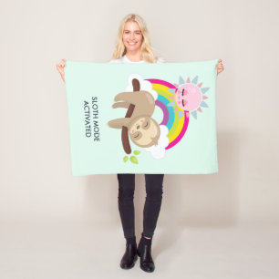 Långsam aktiverad praktisk illustration fleecefilt