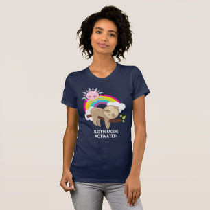 Långsam aktiverad praktisk illustration t shirt