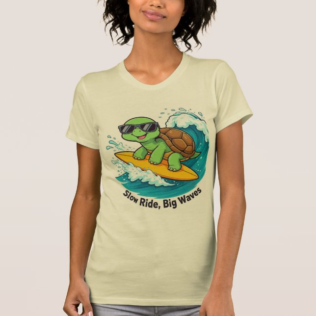 LÅNGSAM Åktur, STORA VÅGOR T Shirt (Framsida)