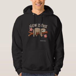 Långsam är Snabb Latskal Hoodie