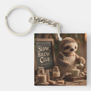 Långsam Barista "Slow Brew Club" Café Illustration