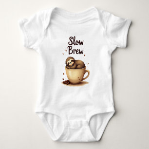 Långsam Brew Coffee Sloth T Shirt