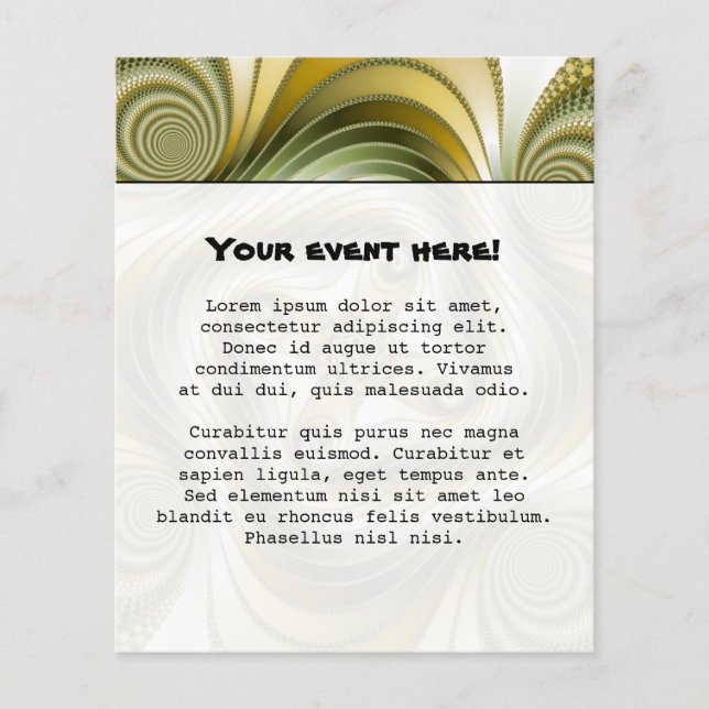 Långsam centrifugering - Fractal Art Flygblad (Framsidan)