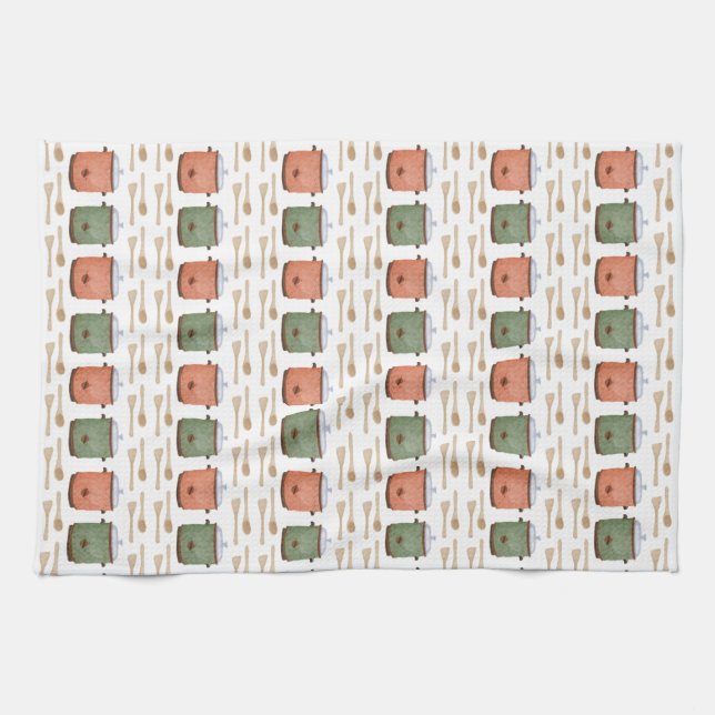 Långsam Cooker Kitchen Towel Kökshandduk (Horisontell)