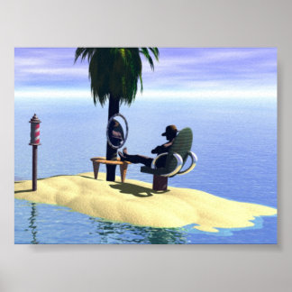 Långsam dag i butiken poster