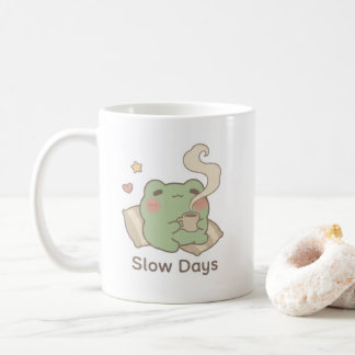 Långsam Dagar Groda Mugg | Söt Mysig KaffeKopp