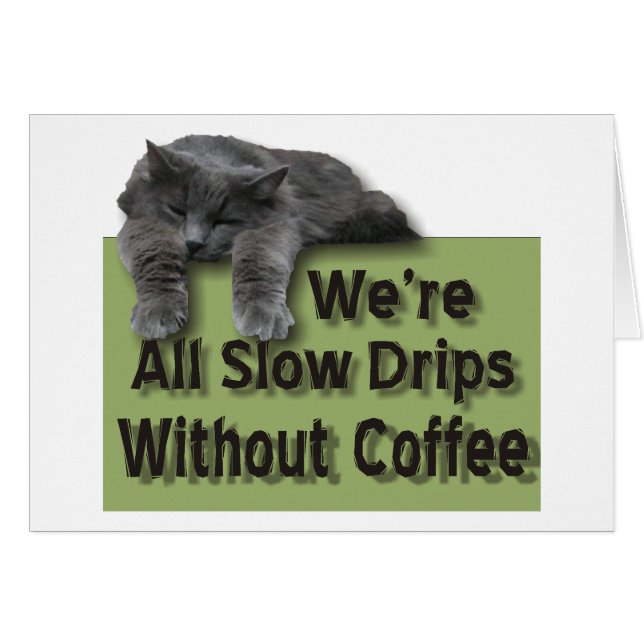 Långsam drivning hälsningskort (Framsidan Horizontal)