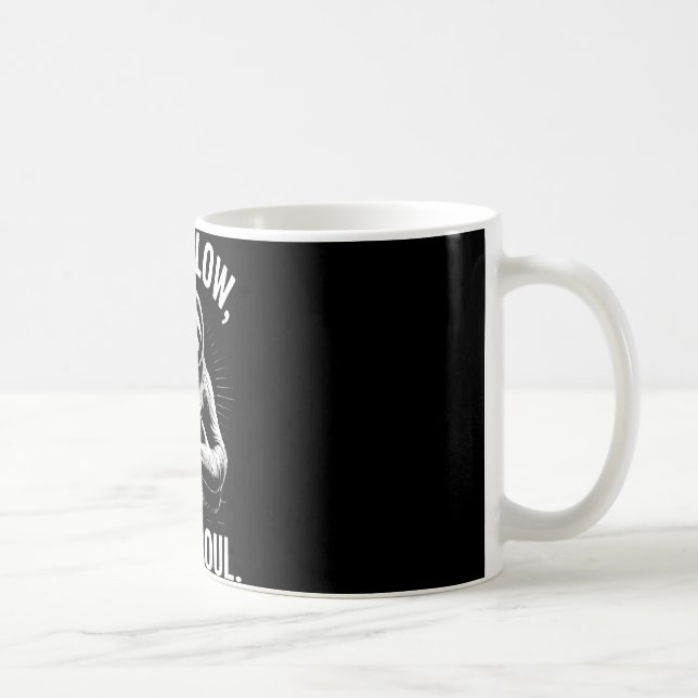 Långsam Flöde Långsam Själ Lathund Yoga Meditation Kaffemugg (Höger)