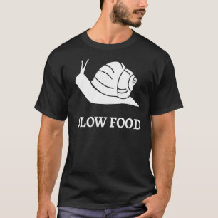 Långsam Food Roman Snigel Gourmet Fransk Cook T Shirt