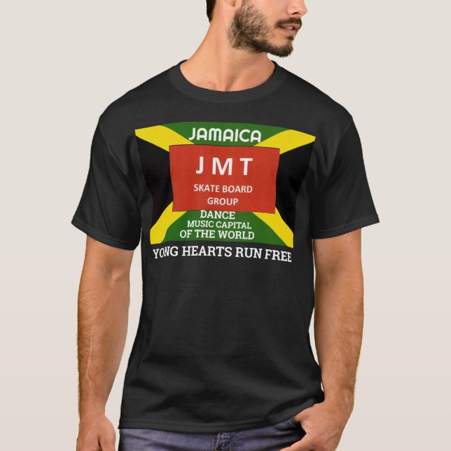 LÅNGSAM JAM. SPRING FRI Grundläggande Mörk T-Shirt (Framsida)