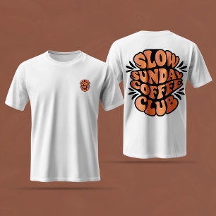 Långsam Klubb för kaffe i Söndag, Älskare-kaffedes T Shirt
