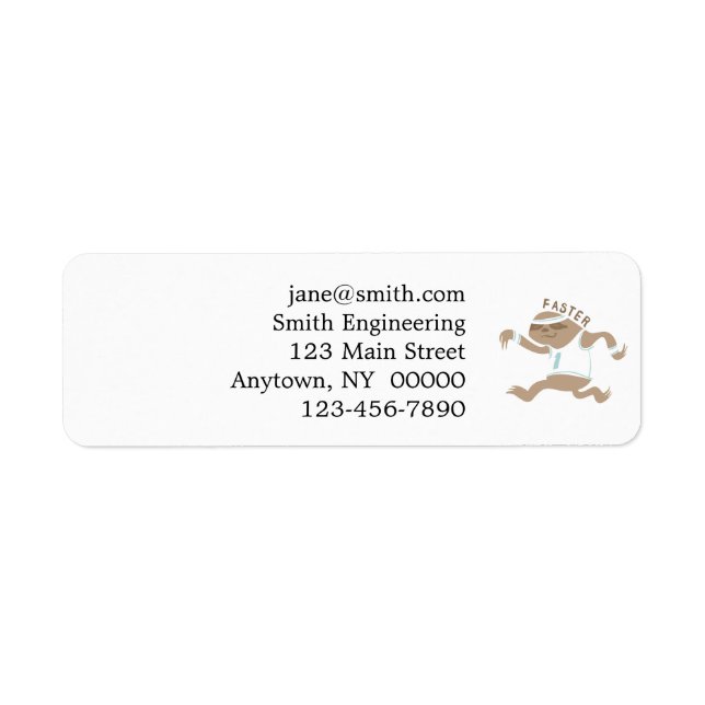 Långsam körning i Långsam Rörelse - välj tillbaka  Returadress Etikett (Framsidan)