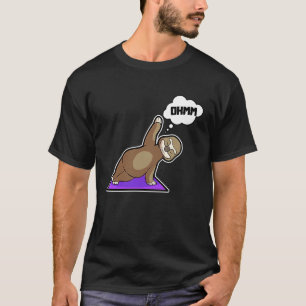 Långsam Långsam Yoga Poser Sport Gymnastik Ohm Hjä T Shirt