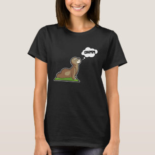 Långsam Långsam Yoga Poser Sport Gymnastik Ohm Hjä T Shirt