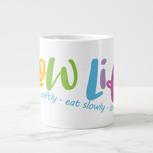 Långsam livslängd jumbo mugg (Framsidan)