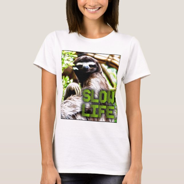 Långsam livslängd tee shirt (Framsida)