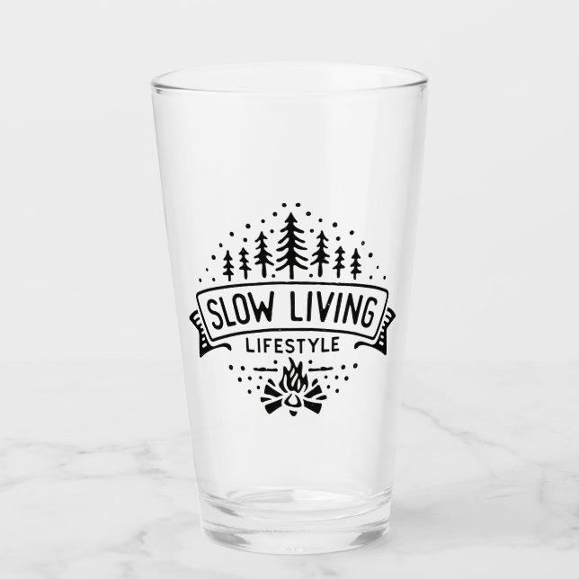 Långsam livsstil glaskopp (Framsida)