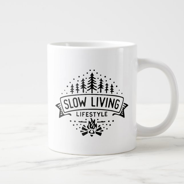 Långsam livsstil jumbo mugg (Höger)